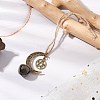 Alloy Moon with Star Pendant Decoration HJEW-JM02415-03-2