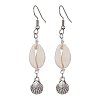 Natural Shell Dangle Earrings EJEW-JE05441-02-1