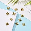 Tibetan Style Alloy Bead Caps TIBEB-Q018-AG-FF-6