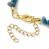Natural Apatite Anklets AJEW-AN00592-01-4
