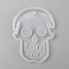 Halloween DIY Skull Pendant Silicone Molds X-DIY-P006-41-1