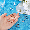 8Pcs 2 Styles 4 Colors Alloy Screw Carabiner Lock Charms FIND-DC0008-31B-3