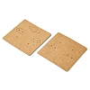 Kraft Paper Earring Display Cards with Hanging Hole EDIS-YW0001-04-2