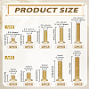 32Pcs 10 Styles Brass Screw KK-LP0004-84-2