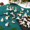 30Pcs 6 Styles Angel Frosted Acrylic Pendants FIND-TA0002-86-6