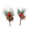 Plastic Artificial Winter Christmas Simulation Pine Picks Decor DIY-P018-G01-1