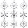 36Pcs 3 Styles Alloy Rhinestone Pendants FIND-SC0020-13-1