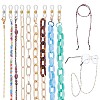 ARRICRAFT 10Pcs 9 Styles Eyeglasses Chains AJEW-AR0001-15-1