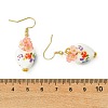 Handmade Porcelain & Acrylic Beads Dangle Earrings for Women EJEW-JE07329-7