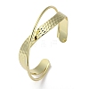 Rack Plating Brass Criss Cross Cuff Bangles X-BJEW-M039-02G-1