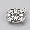 Tibetan Style Alloy Pave Synthetic Turquoise Pendants PALLOY-CJC0025-01AS-J-2