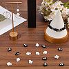 20Pcs 2 Colors Glass Beads Enamel Beads BLOW-SC0001-02-3
