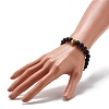 Natural Lava Rock Stretch Bracelet for Women Men BJEW-JB06831-4