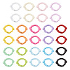 28Pcs 14 Colors Baking Paint Zinc Alloy Spring Gate Rings FIND-TA0010-21-2