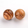 Olycraft Round Natural Wood Beads WOOD-OC0001-97-1
