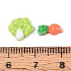 Vegetables Theme Opaque Resin Cabochons CRES-T025-25-3