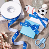 25 Yards Sport Ball Theme Printed Polyester Grosgrain Ribbon OCOR-WH20002-03B-02-4