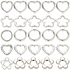 100Pcs CCB Plastic Bead Frame CCB-YW0001-64P-1