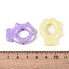 UV Plating Opaque Acrylic Bead Frame OACR-T028-75-3