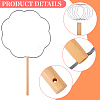 5Pcs Handmade Craft DIY Iron Fan Frames DIY-CN0003-62A-6