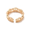 Brass Micro Pave Open Cuff Rings RJEW-R146-12A-G-2