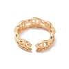 Brass Micro Pave Open Cuff Rings RJEW-R146-12A-G-2