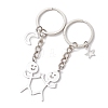 2Pcs 304 Stainless Steel  Keychains KEYC-JKC01165-1