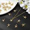 SHEGRACE Brass Starfish Charms XGR0169G-99G-5