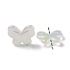 UV Plating Rainbow Iridescent Imitation Jelly Acrylic Beads OACR-K003-012F-2