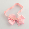Cloth Polka Dot Bowknot Elastic Baby Headbands Hair Accessories X-OHAR-Q002-20H-2