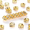 Brass Rhinestone Spacer Beads RB-A014-L5mm-01G-1