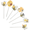 14Pcs Wooden Cake Toppers Decorations DIY-CN0005-56A-7