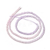Transparent Gradient Color Glass Beads Strands GLAA-H021-01A-08-4