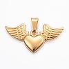 304 Stainless Steel Pendants STAS-H372-38G-1