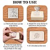 Clear Acrylic Soap Stamps DIY-WH0438-002-7