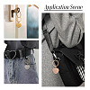 4Pcs 4 Styles Stainless Steel Keychains KEYC-TA0004-81G-8