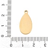 304 Stainless Steel Pendant Cabochon Settings STAS-D264-08E-G-3