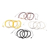 Adjustable Nylon Cord Braided Bead Bracelets Sets BJEW-JB05735-1