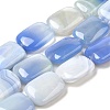 Natural Striped Agate/Banded Agate Beads Strands G-B137-B01-01D-1
