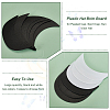 Olycraft 24Pcs 6 Style Plastic Hat Brim Board for Peaked Cap AJEW-OC0004-93-4