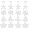 100Pcs 5 Styles Transparent Acrylic Bead Caps OACR-YW0004-59-1