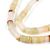 Natural Green Banded Calcite(Afghan Jade) Beads Strands G-T140-87-3