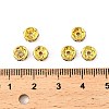 Brass Grade A Rhinestone Spacer Beads RSB036NF-05G-4