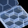 Transparent Plastic Bead Containers CON-YW0001-55-3