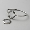 304 Stainless Steel Open Cuff Bangles for Women BJEW-WH20008-08P-2