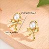 201 Stainless Steel Stud Earrings for Women OY9464-1-1