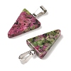 Natural & Synthetic Mixed Gemstone Pendants G-B127-04P-5