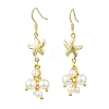 304 Stainless Steel Pendant Dangle Earrings EJEW-JE07232-02-3