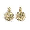 Brass Micro Pave Cubic Zirconia Pendants KK-I358-063G-I-1