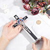 Alloy Enamel Saint Benedict Crucifix Display Decorations AJEW-WH0752-416A-3